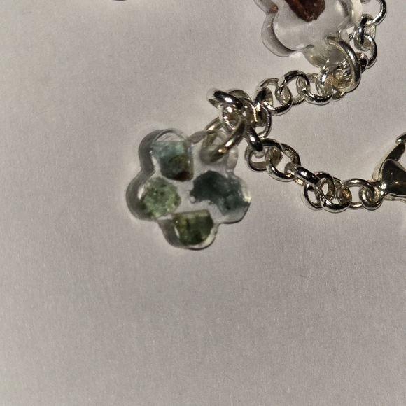 Silver Crystal Charm Bracelet - Picture 4 of 4